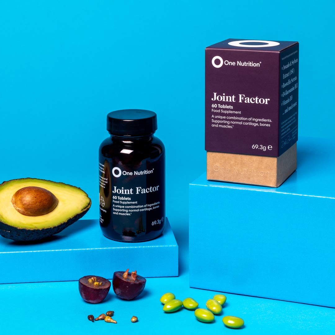 One Nutrition Joint Factor – Support for Cartilage, Bones & Muscles – 9X Unique Ingredients Including Turmeric, Boswelia, ASU & Vitamin D3 – 60 Tablets