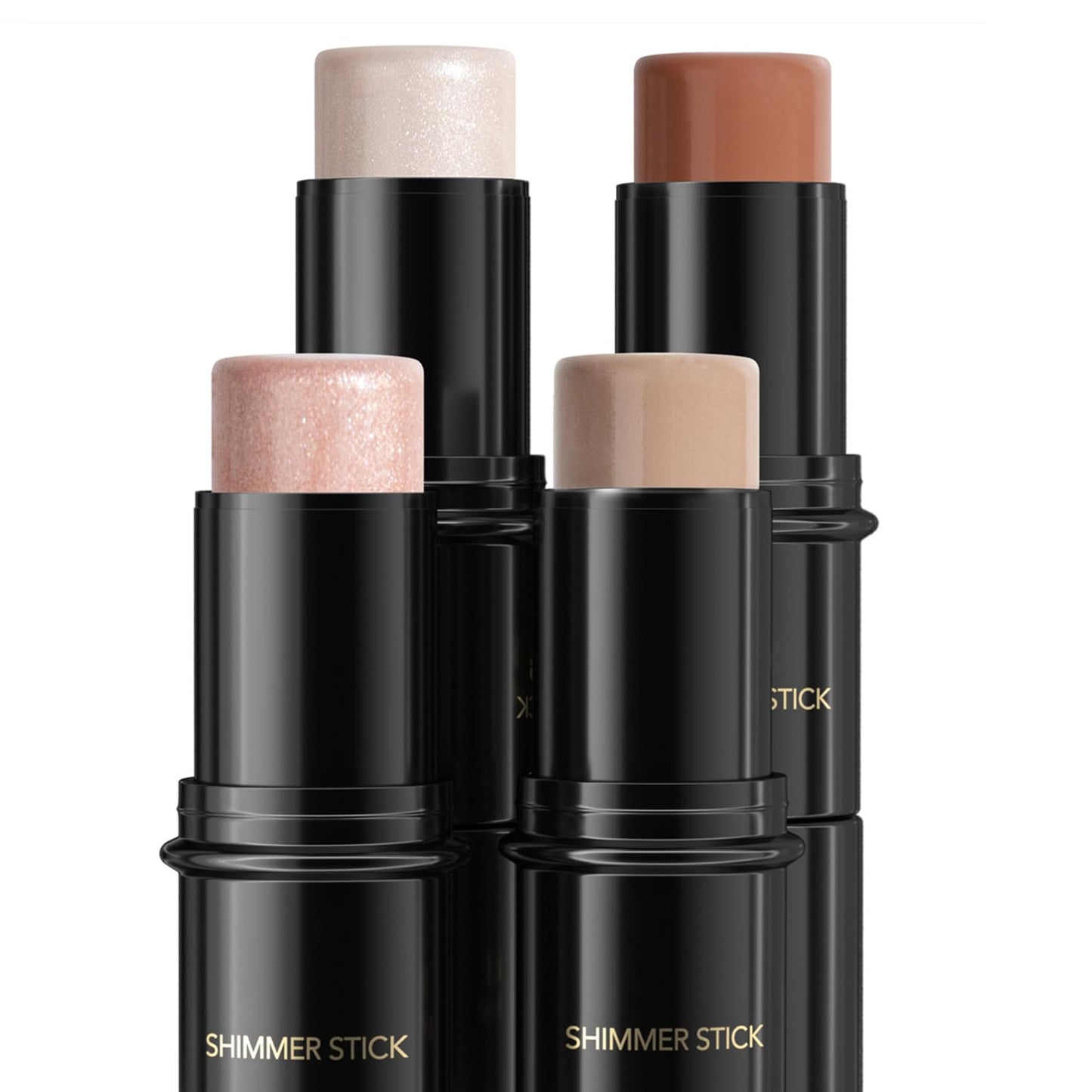 YUYUE-YY Highlighter Makeup Contour Stick, Highlighter Contour Bronzer Wand, Face Brightens Contour Stick for Long-Lasting & Waterproof. Face Make-up & Body Contour Highlight Makeup Illuminator (1#+9#)