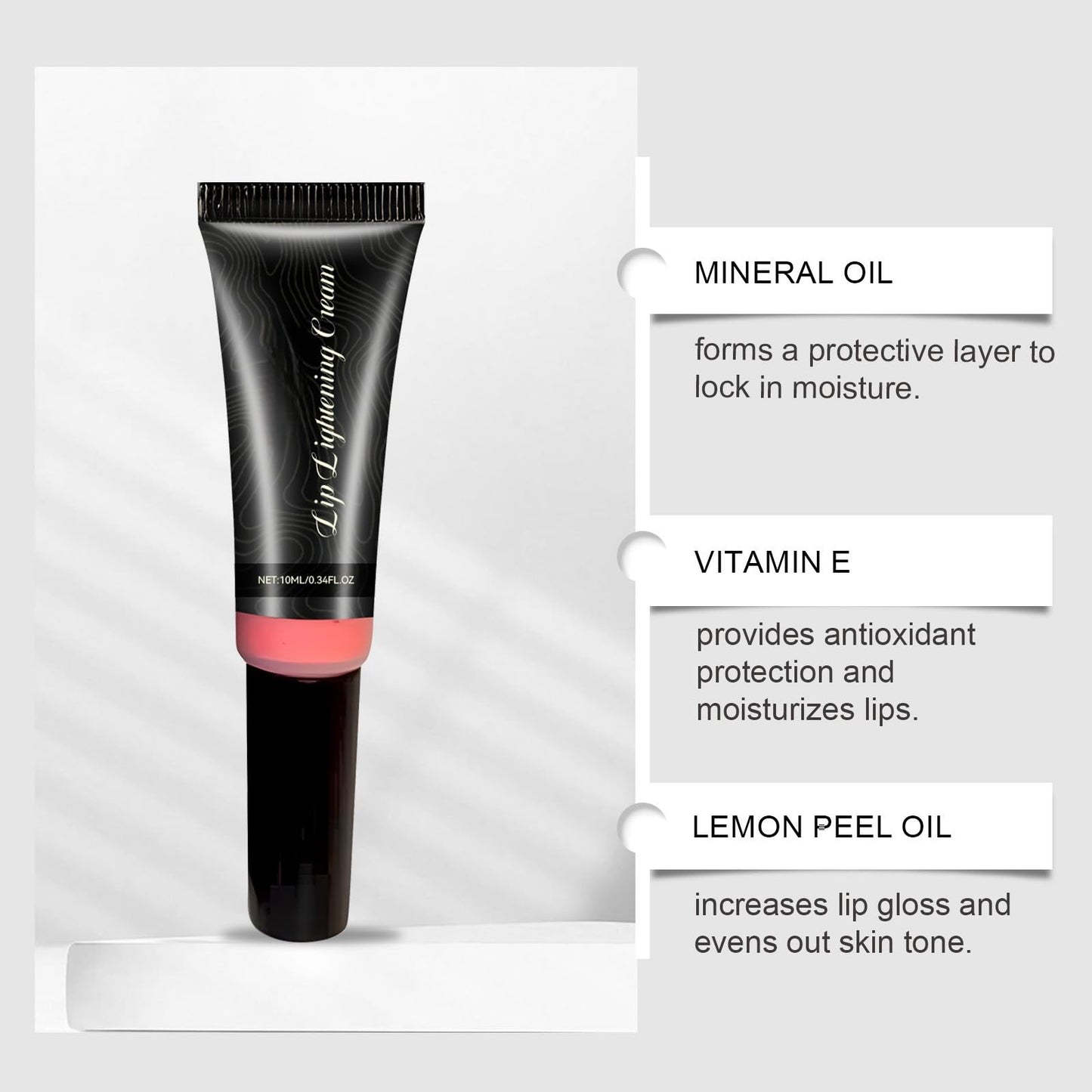 QinZiEn Brightening Lip Balm,Lip Highlighter,Lip Lightening Cream,Lip Lightening for Dark Lips,Lip Pigmentation Treatment,Deep Moisturizing,Lip Care Lightens Remove Dark Lips,Lip Pigmentation Treatment