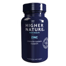 HIGHER NATURE Higher Nature - Zinc - Immune System, Cognitive Function & Fertility Support - Gluten Free - Vegetarian & Vegan - 90 Tablets