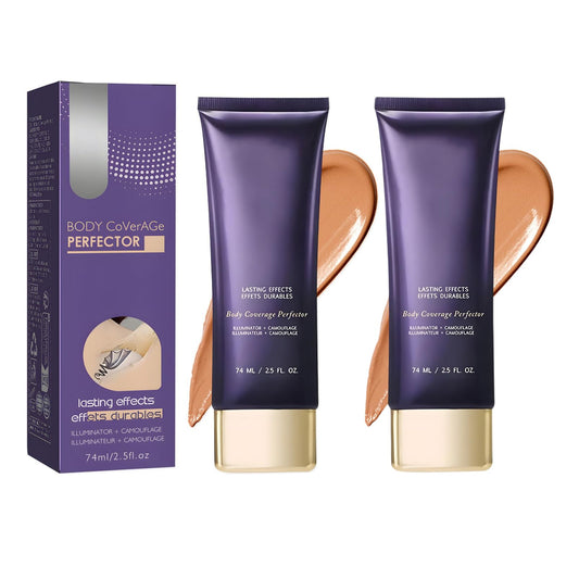 SHEBEEDO 2pcs Body Coverage Perfector,Tattoo Cover up Makeup Cream for Blemish, Spot, Scars, Long-Lasting Waterproof No Transfer Body Foundation,Long-Lasting Sweat-Proof Concealer for Women(Dark Shade)