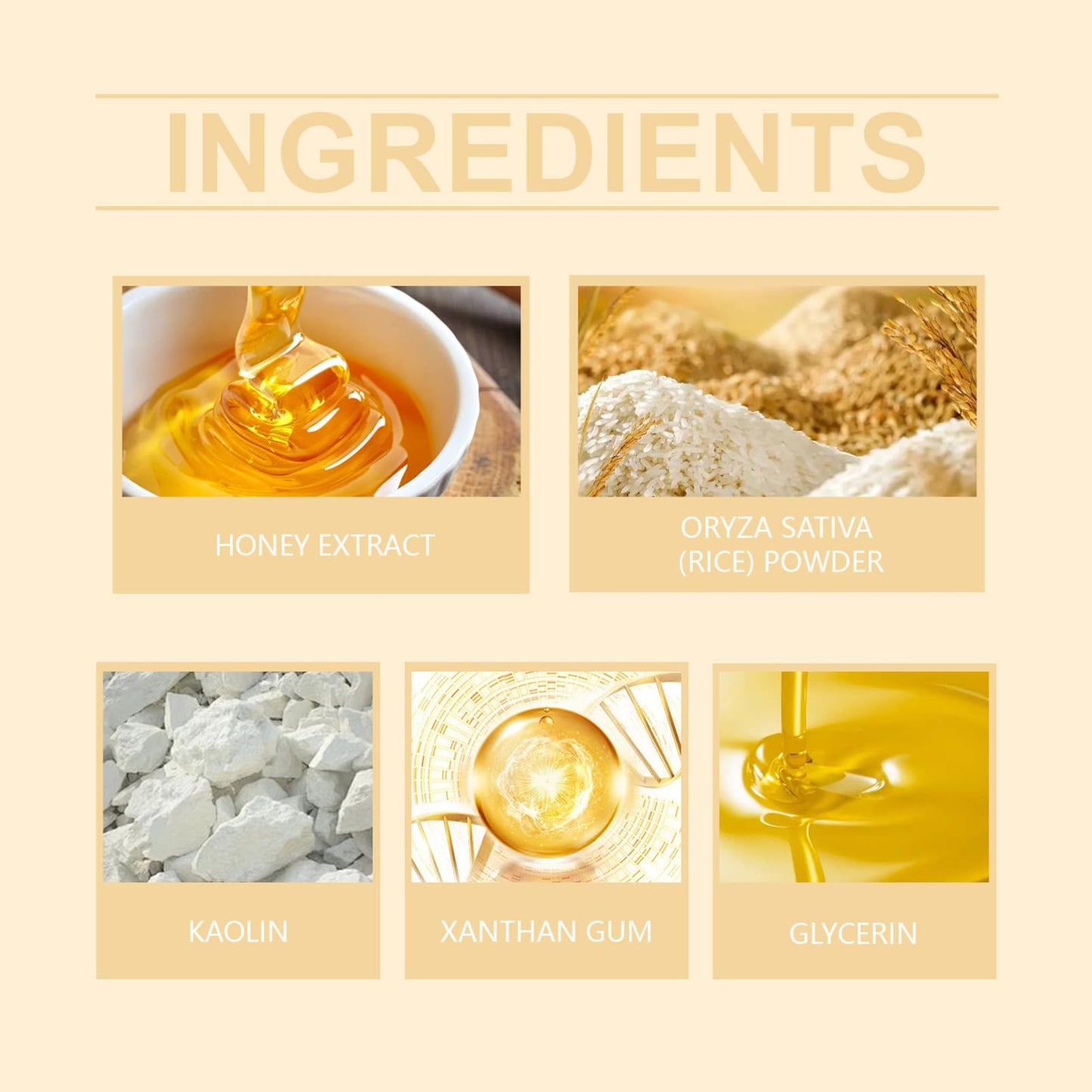 ISBEAUSOLS Rice And Honey Clay Mask - Moisturizing Face Masks Skincare - Facial Mask with Rice Extract and Honey - Hydrating Face Mask For Deep Cleansing, Reducing Pores & Acne - Face Masks Beauty For Women