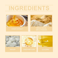 ISBEAUSOLS Rice And Honey Clay Mask - Moisturizing Face Masks Skincare - Facial Mask with Rice Extract and Honey - Hydrating Face Mask For Deep Cleansing, Reducing Pores & Acne - Face Masks Beauty For Women