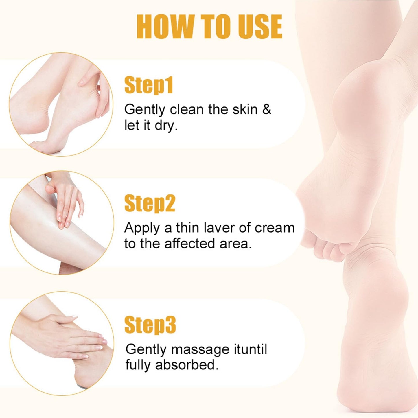 DMQ Urea Cream 60 Percent for Feet - Honey Foot Cream - Urea Foot Cream for Cracked Heels and Dry Skin - 2PCS Cracked Heel Repair Cream for Hands & Feet Skin Care - 60% Urea & Honey Foot Balm