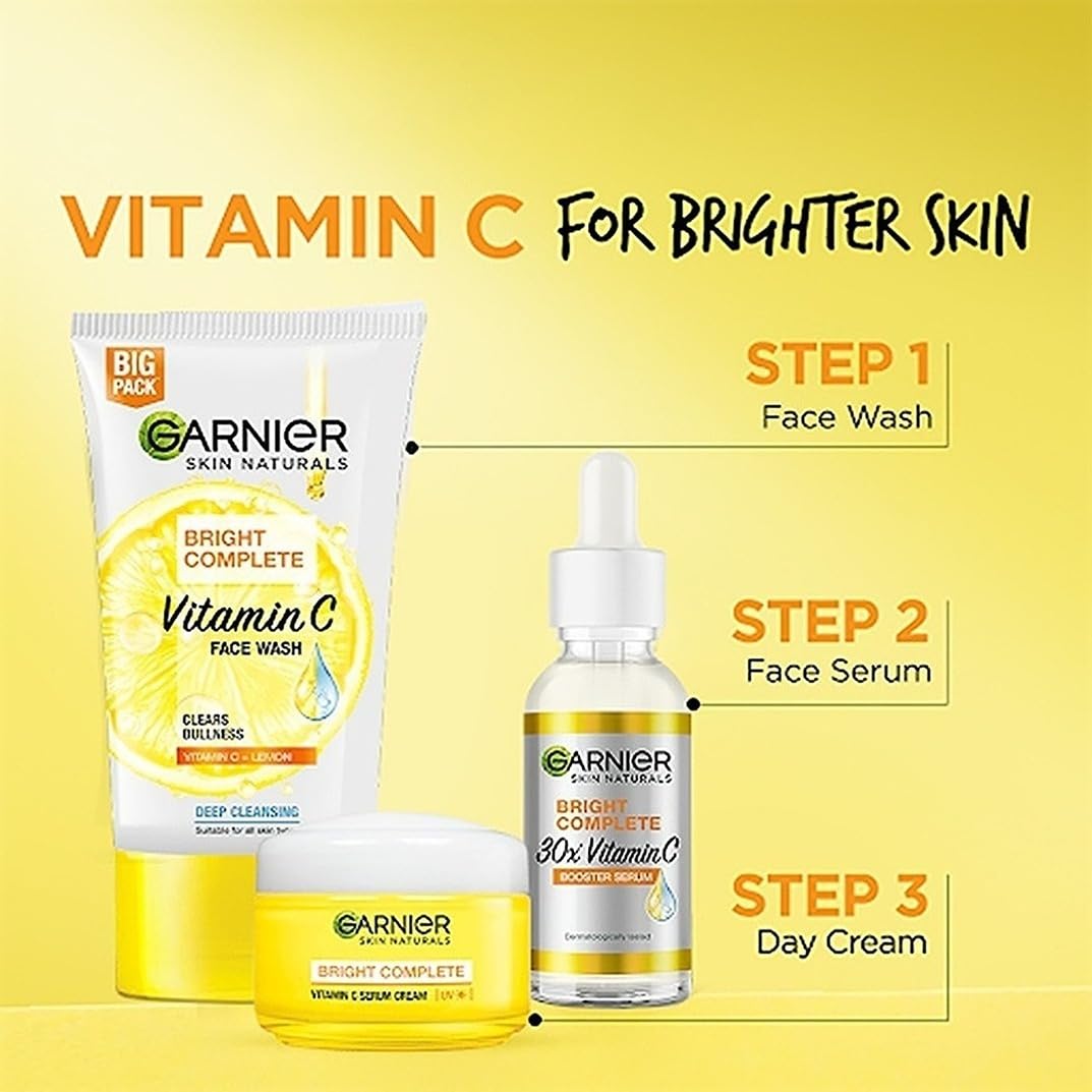 Garnier Skin Naturals Brightening And Anti-Dark Spots Bright Complete Vitamin C Booster Serum (7ml)