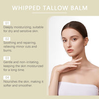 Fankayi Beef Tallow Skin Care Cream,Multi-Purpose Balm for Face & Balm Tallow Face Moisturizer for Sk-in Ca-re,Face Moisturiser,Face Cream,Tal-low Ba-lm,Tall-ow Moisturiser,Anti Wrinkle Cream,Sk-in Care Cream
