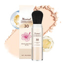 ISBEAUSOLS Powder Sunscreen - Scalp Sunscreen - Mineral Powder Sunscreens Brush - SPF 30 Mineral Suncream for Face - Matte Sun Protection Pow-der Brush - Scalp Spf - Lasting Lightweight Breathable