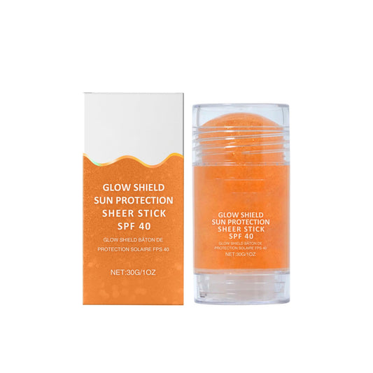 IZBEAUVO 3-in-1 Super Glow Face & Body Oil Stick, Gold Sunscreen Body Glow Oil Strick, Spf 50 Broad Spectrum Sunscreen Strick Radiant & Shimmer Long Wearing and Non-Sticky, Vegan