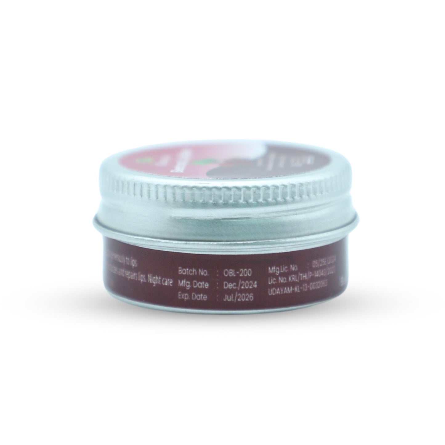 OLIVEAIRA Beetroot Lip Balm 12+ Hour Ultra Moisturising Tinted Lip Balm with Carnauba Wax, Shea Butter & Vitamin A, C & E for Dry, Chapped & Dark Lips, Glossier Lip Balm Moisturizer, Men & Women, 12g