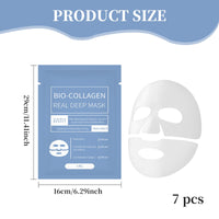 Benaewa 7 Pcs Bio Collagen Face Mask Overnight, Bio-Collagen Real Deep Masks, Hydrating for All Skin Types