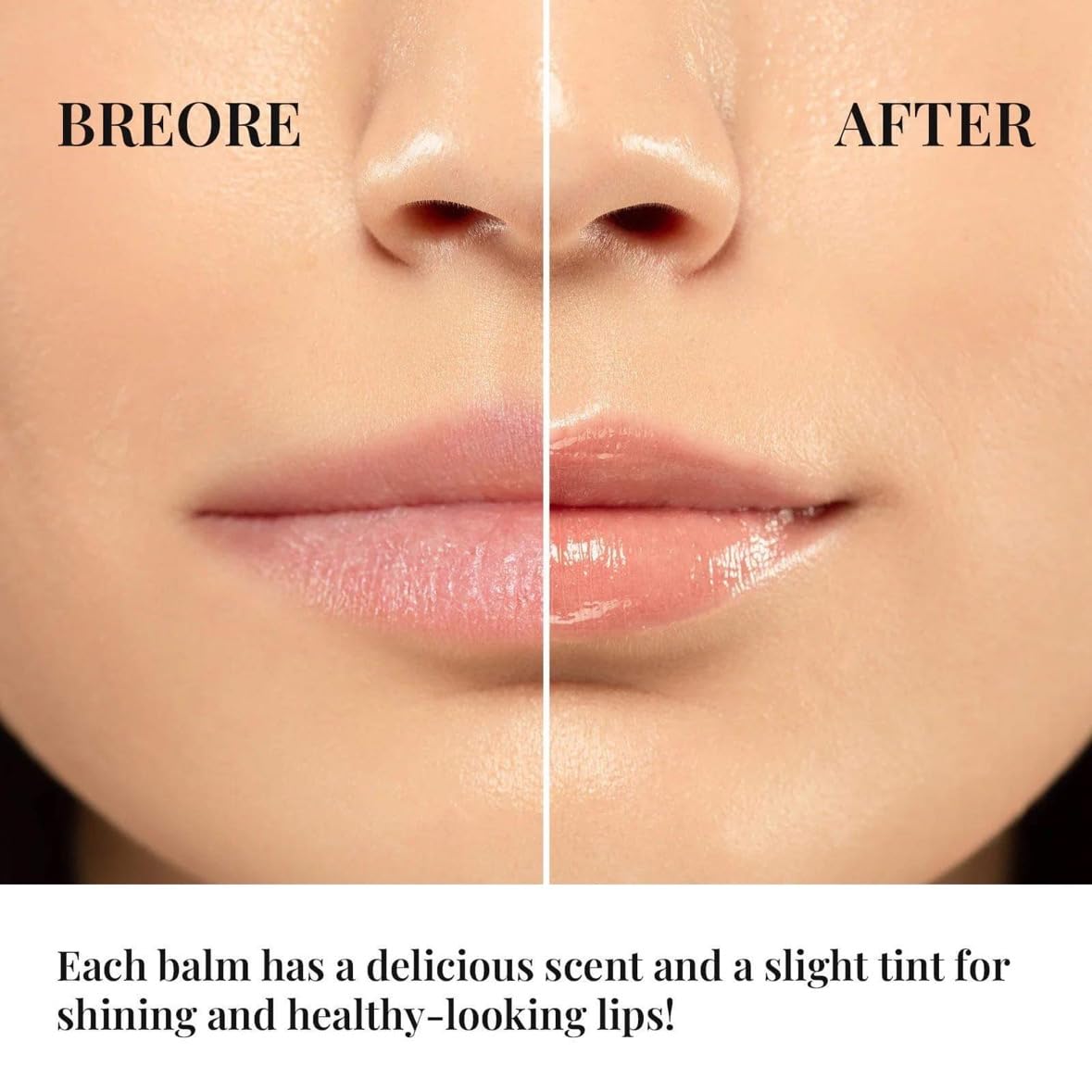 beBloomie Lip Glowy Balm Berry, Moisturising Lip Balm For A Sheer Tint Of Colour, Infused With Hyaluronic Acid, Vegan & Cruelty-free!