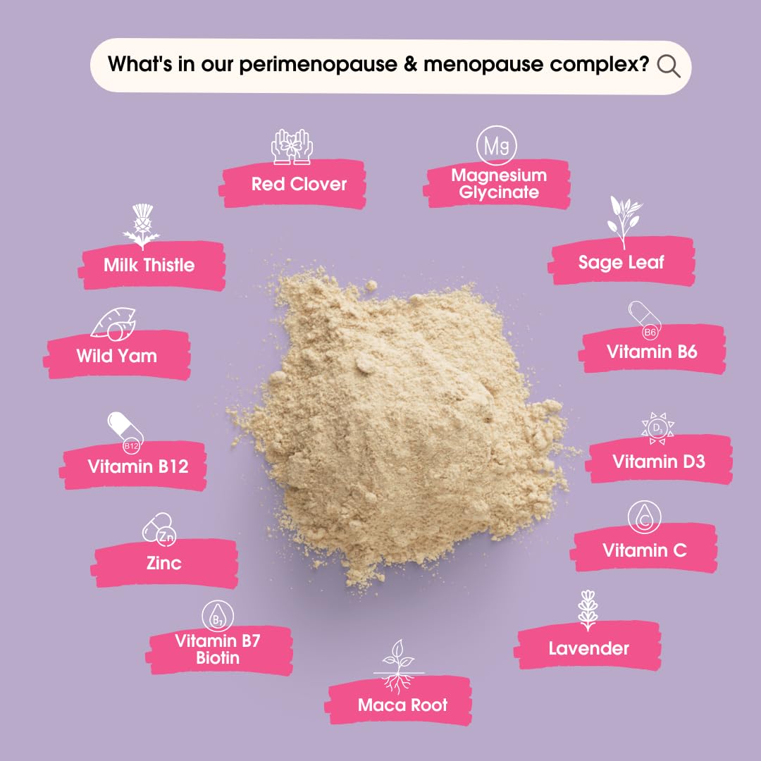 INNOPURE Perimenopause & Menopause Supplements (4 Month Supply) Hormone Balance for Women, All-in-One Complex with Natural Plant Estrogens - Easy to Swallow Capsules, UK Made