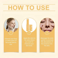 SingHao Bo/ost Brightening Serum Stick,Balm S/tick Vitamin C,B/rightening Vitamin C Serum St/ick,Vitamin C Br/ightening & Hydrating B/alm for Face and Body,Lightweight Brightening Balm,Collagen Stick for Face