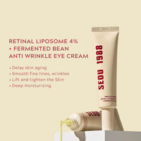 1988 Eye Cream Anti Aging + 1988 Retinal Serum, Retinol Serum for Face, Retinal Liposome Anti Wrinkle Serum, Retinol Eye Cream for Dark Circles and Puffy Eyes, Boost Elasticity, 2Pack