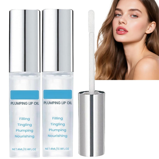 Xunzhi 2PCS Spicule Plumping Lip Shot,Lip Plumper Extreme,Lip Plumping L/i/p Gloss Clear,L/ip Plu/mping Serum,L/ip Plump Lipstick,Plum/ping Li/p Oil,Liquid Microneedling Plum/per Enhancer