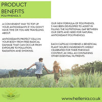Hellenia Polyphenol 5 | 5-a-Day Fruit & Veg Dietary antioxidants - 60 Capsules