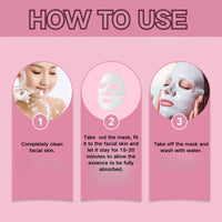 8PCS Glass Skin Collagen Mask - Deep Collagen Hydration Face Mask - Korean Skincare Face Masks for Firming & Moisturising - Collage.n Face Mask Overnight, Reduce Fine Lines & Wrinkles, Firming
