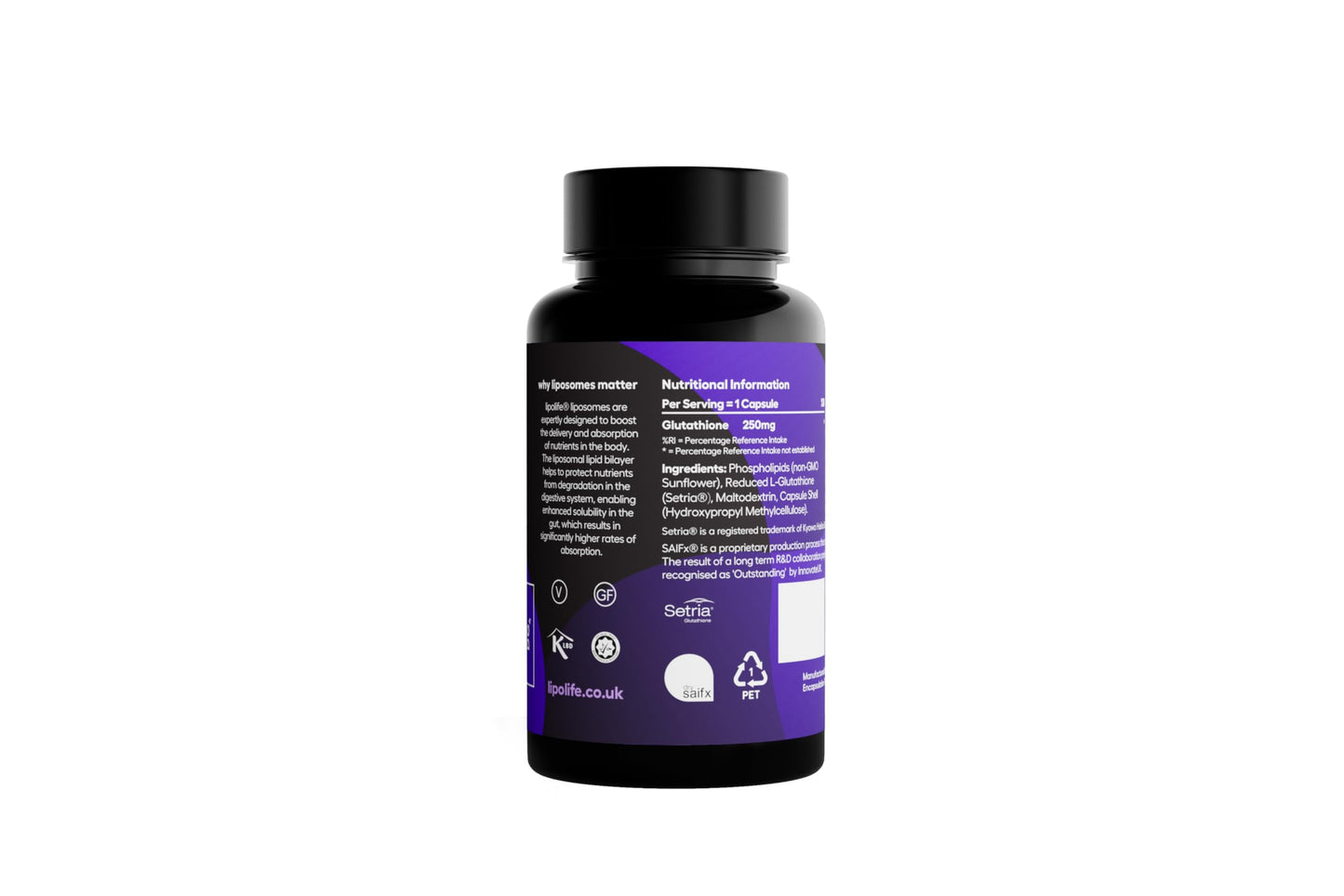 Lipolife Liposomal Glutathione Setria Capsules - lipolife (60 Capsules)