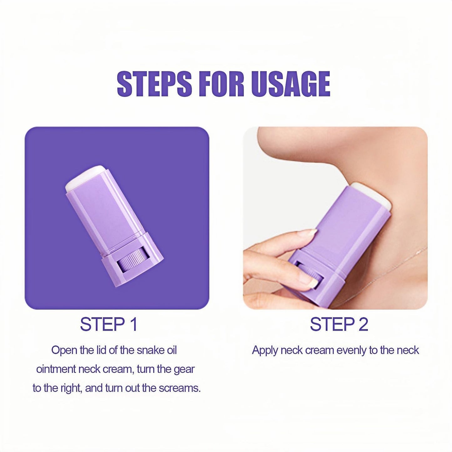Jinjiar 2PCS Samu Neck Firming Cream,Wak Firming & Lifting Neck Cream,Anti Aging Neck Cream for Sagging and Tighten,Firming Cream for Loose Skin,Ne-ck Tightening Products,Ne-ck Tightening Cream,Ne-ck Firming