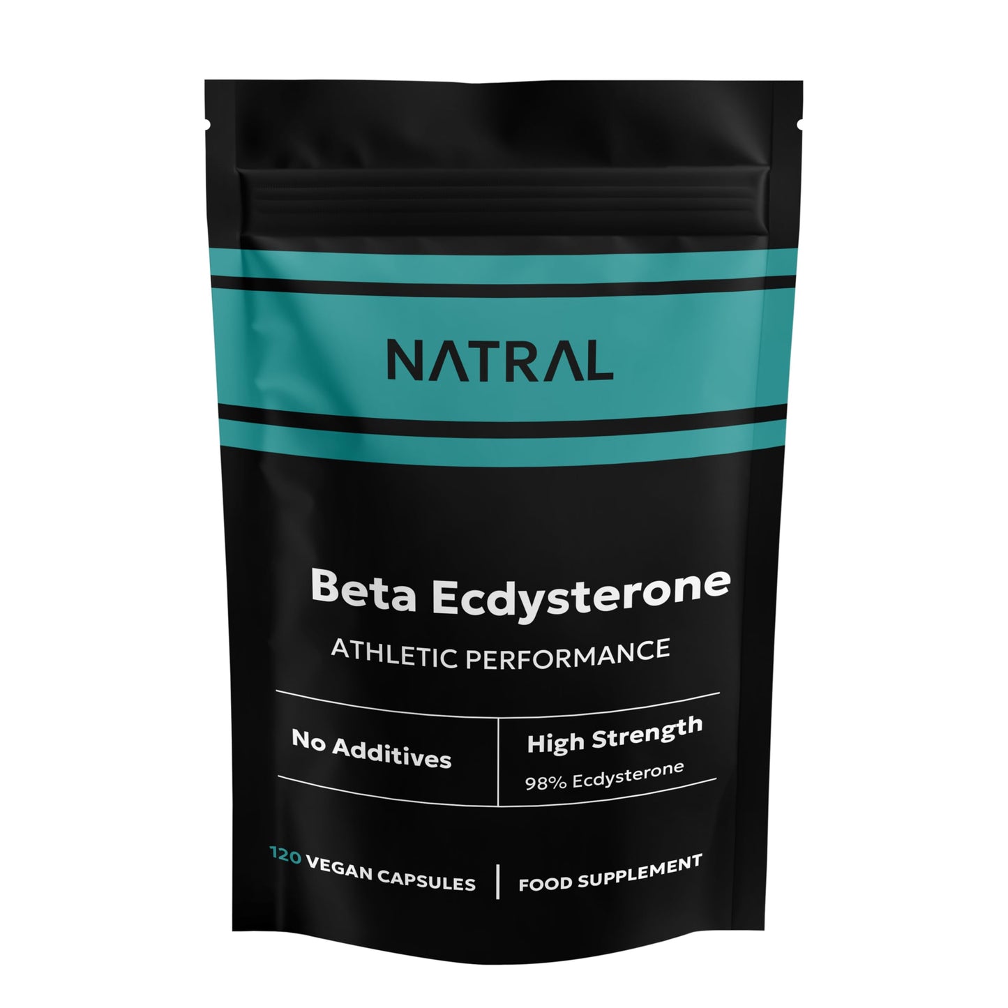 Beta Ecdysterone 120 Capsules | 98% Pure Ecdysterone Extract | Additive-Free | Supports Muscle Growth & Strength | High Strength Supplement