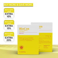 Bionutrica BioCzn- Vitamin C 1000mg and ZinC 25mg- 60 Effervescent Tablets (Pack of 3)- Improve Your Skin Health, Immunity, and Energy Levels | Fast-Acting | Suitable for Vegan & Vegetarian -GMP Certified