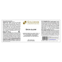 Goldman Laboratories Skin Glow Collagen Supplement Capsules, 30 Capsules, Containing Collagen Type I, V, Hyaluronic Acid, Elastin, Ceramides