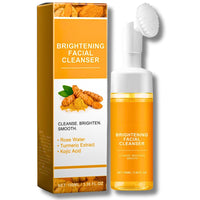 IZBEAUVO Turmeric Kojic Acid Foaming Cleanser, Turmeric Face Wash, Deep Cleansing Foaming Turmeric Oil Cleanser, Ultra-Gentle Clean And Clear Cleanser For Acne Prone Skin, Remove Impurities & Control Shine