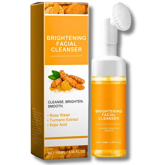 IZBEAUVO Turmeric Kojic Acid Foaming Cleanser, Turmeric Face Wash, Deep Cleansing Foaming Turmeric Oil Cleanser, Ultra-Gentle Clean And Clear Cleanser For Acne Prone Skin, Remove Impurities & Control Shine