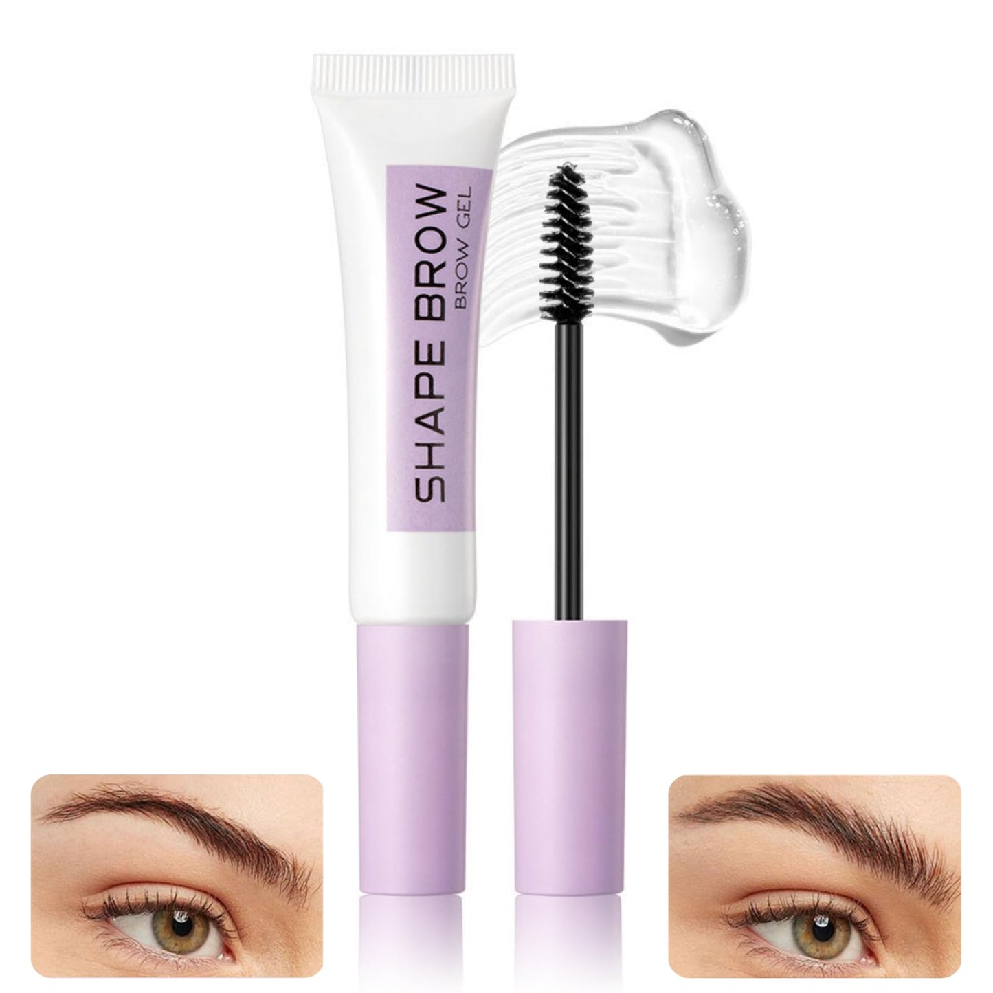 SHEBEEDO Clear Eyebrow Gel Instant Brow Styler Brow Gel Longwear Eyebrow Gel Clear Brow Glued For Brows & Edges Eye Brow Gel For Natural Eyebrow Styling Repair Laminated Brow Look For Styling Brows