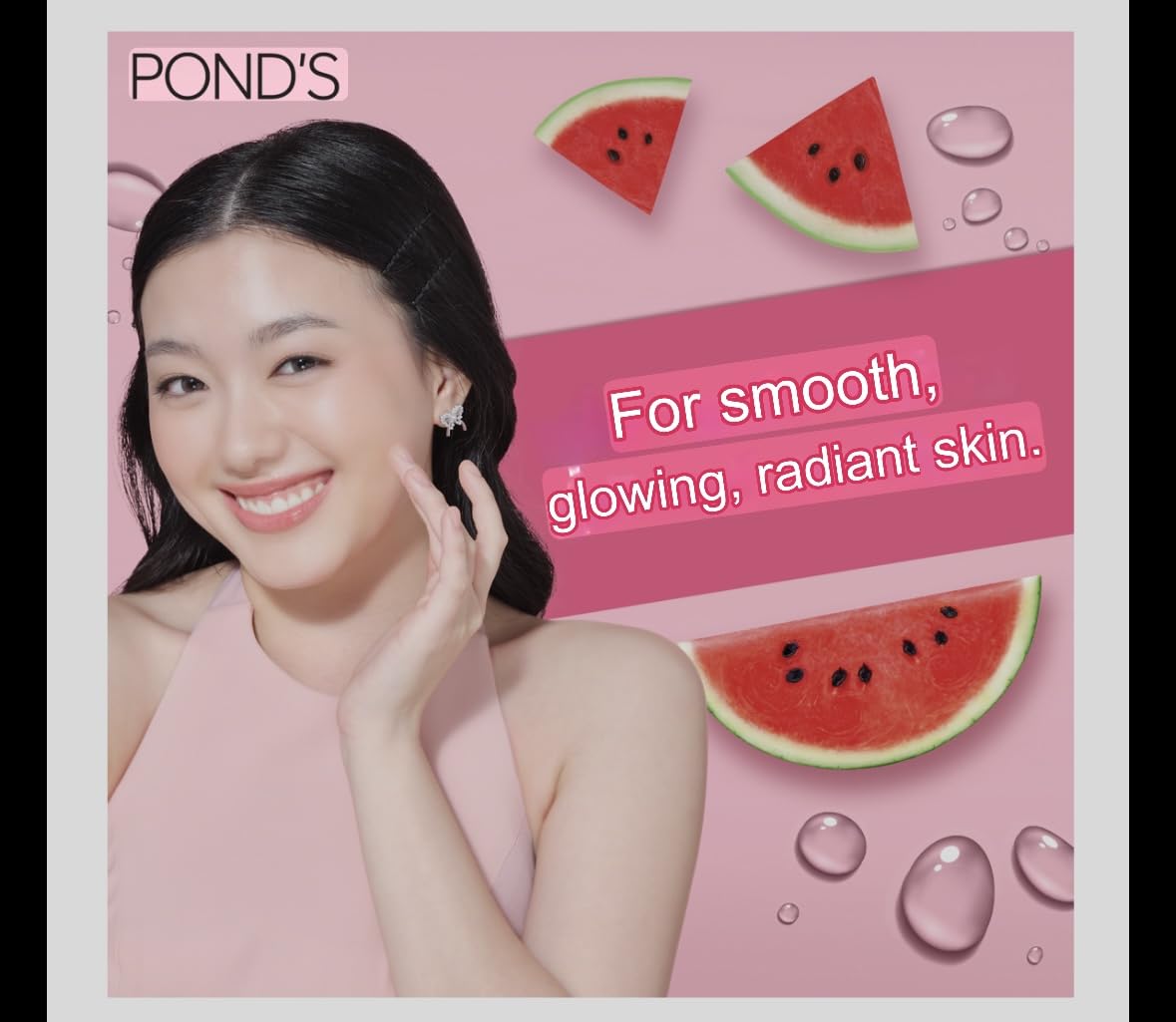 Pond's Dewy Bright Watermelon Jelly Facial Cleanser, 100g