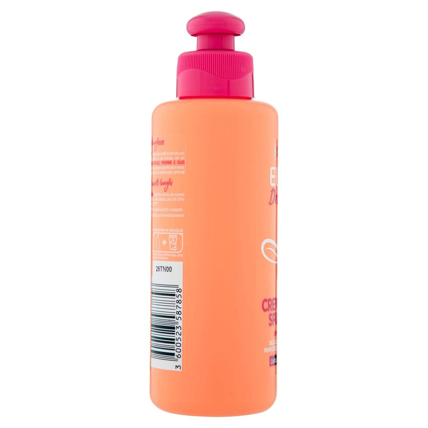 L'Oreal L'Oréal Paris Elvive Dream Long Treatment No Rinse Hair Cream Bye-Bye Snack for Long Damaged Hair, 200 ml