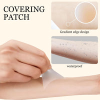 Guegine 10 PCS Tato Cover up Patch,Ultra Thin Patch for Scar and Birthmarks,Scar Cover Stickers,Invisible Body Sticker for Scars,Invisible Waterproof Skin Tone Concealer Sticker,Covering Scars and Birthmarks