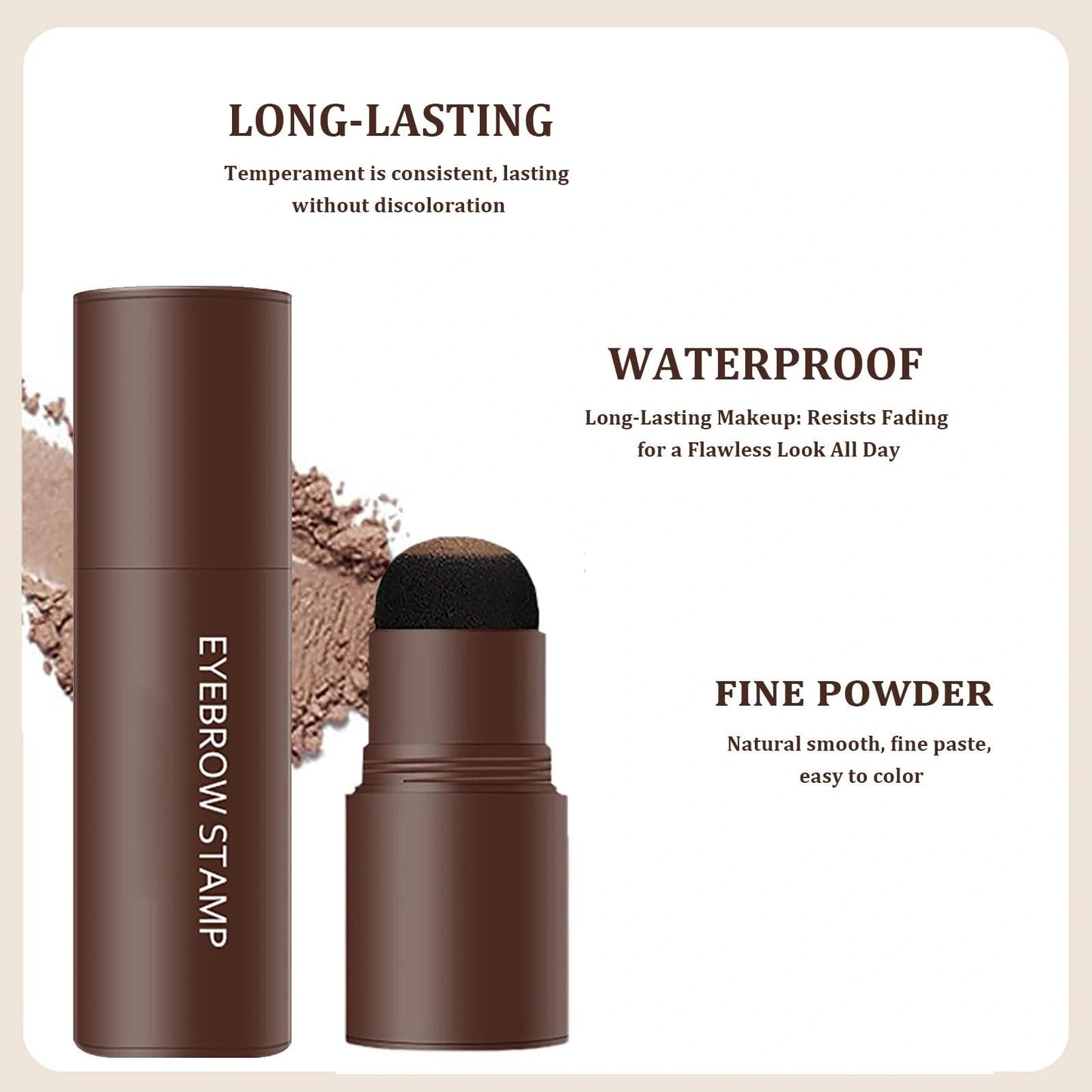 KKwoter Eyebrow Stencils Kit - Waterproof Eyebrow Stencils Kit with 10 reusable stencils - 3 in 1 Hairline Shadow Powder - Eyebrow Seal Shaping Tool - a makeup must-have (LIGHT BROWN)