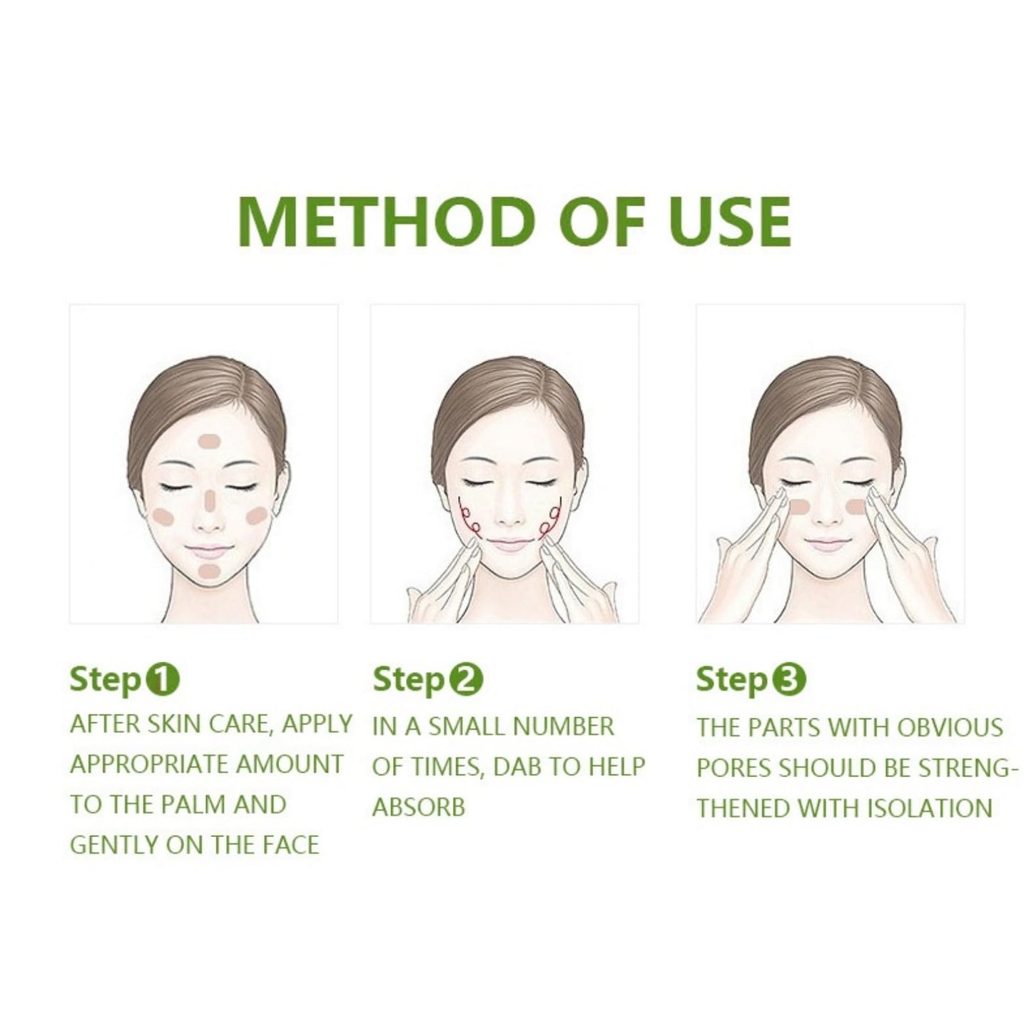 Xunzhi Green Colour Corrector Primer,Correcting Face Primer,Anti-Redness Cream for Face,Makeup Primer for Red Skin,Hydrating and Anti-Redness Makeup Base,Long-Lasting Grips Makeup,Balance Skin Tone