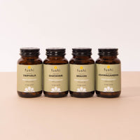 Fushi Ashwagandha Organic Herbal Supplement 340 mg, 60 Caps | Fresh-Ground Wholefood | Adaptogen, Immune, and Energy | Ethical & Vegan | Ayurveda Formula Known as WithaniaSomnifera