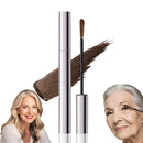 Brown Mascara for Older Women 60 Plus,Telescopic Mascara Volume and Length for older women,Tubing lash mascara for mature ladies Waterproof Lasting Smudge-proof,For Sensitive Eyes & Aging Lashes