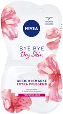 NIVEA Bye Bye Dry Skin Face Mask in 1 Pack (1 x 15 ml), Intensive Face Care Mask Soothes the Skin, Skin Care Mask for Dry Skin