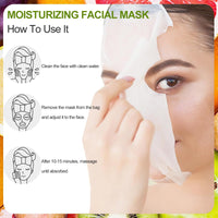 Sheet Mask,7 pc Fruit Extract Masks,Organic Face Mask,Pineapple Face Mask,Moisturizing Facial Mask,Face Facial Mask,Collagen Face Mask,Hydrating,Improve dullness & Brighten,Women/Men for All Skin