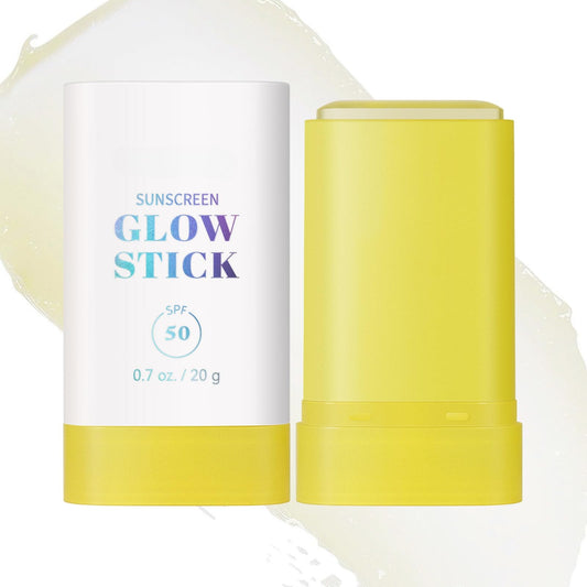 IZBEAUVO Invisible Glow Sun Stick SPF 50+, Sunscreen Stick for Sensitive Skin, Broad Spectrum Sun Cream, Sunblock Facial Balm, Non-Greasy,Mild And Non-Irritating,Lightweight,Smooth,Moist & Nourishing
