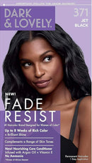 Dark and Lovely Jet Black 371 Fade Resist Permanent Hair Colour Hair Dye Up MURPHY'S HAIR AND BEAUTY