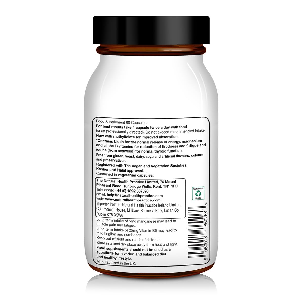 NHP The Natural Health Practice NHP Advanced Healthy Woman Support – Complete Multivitamin & Mineral Formula for Women’s Health, Energy, Vitality & Immunity – 30+ Active Nutrients for Wellness & Hormonal Balance – 60 Vegan Capsules