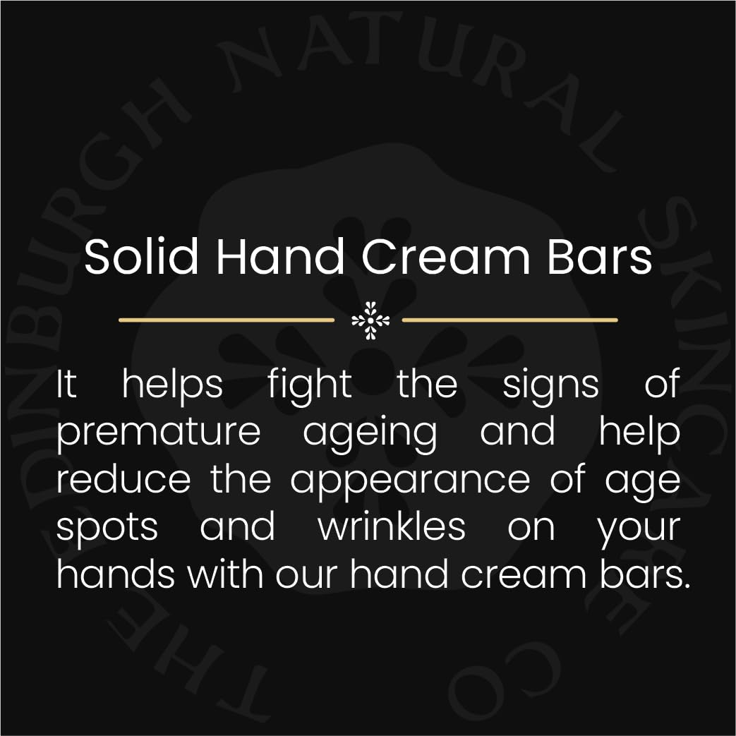 Gardener's Eco-Refill Luxury Solid Hand Cream Bar | For Extra Dry Hands | For Sensitive Skin | Hand Lotion | Natural Hand Cream | Gift for All | Edinburgh Skin Care Company