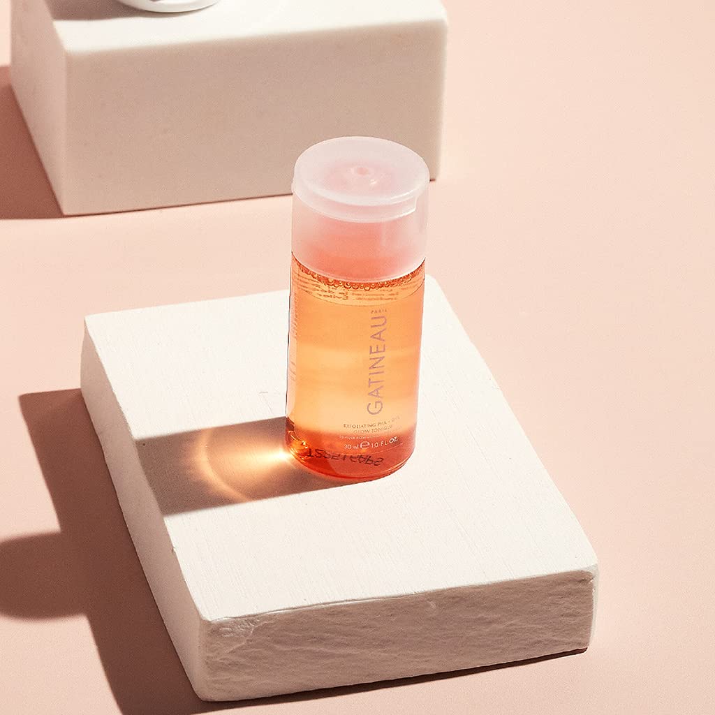 Gatineau - Exfoliating PHA+BHA Glow Tonique, Gentle Facial Exfoliator, Hydrating for Bright and Smooth Skin, Travel Size (30ml)