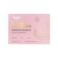 Beauty & Co Marine Collagen Gels | 3,000mg with Hyaluronic Acid, Biotin & Vitamin C | Collagen Supplements for Women | High Absorption | (14 Gels)