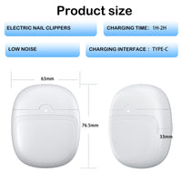 Leogony Electric Nail Clippers, Automatic Nail Cutter for Adults with Led Light