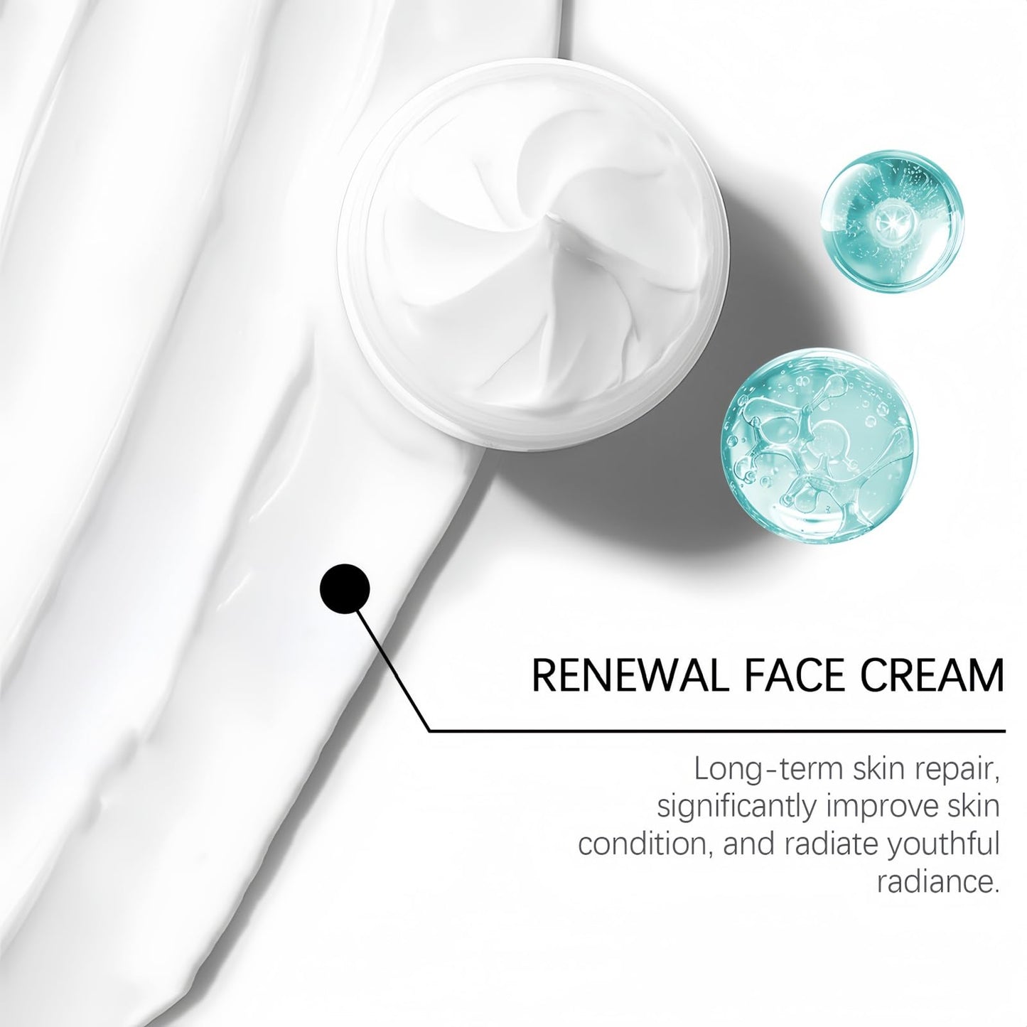 Skin Renewal Face Cream,Natural Moisturiser Face Women,Saa/m Face Cream,Dark Spot Remover for Face,Anti Aging Brightening F/ace Cre/am,Moisturiser Fa/ce Women,Rich Emollient for Dark Spots,Non-Greasy