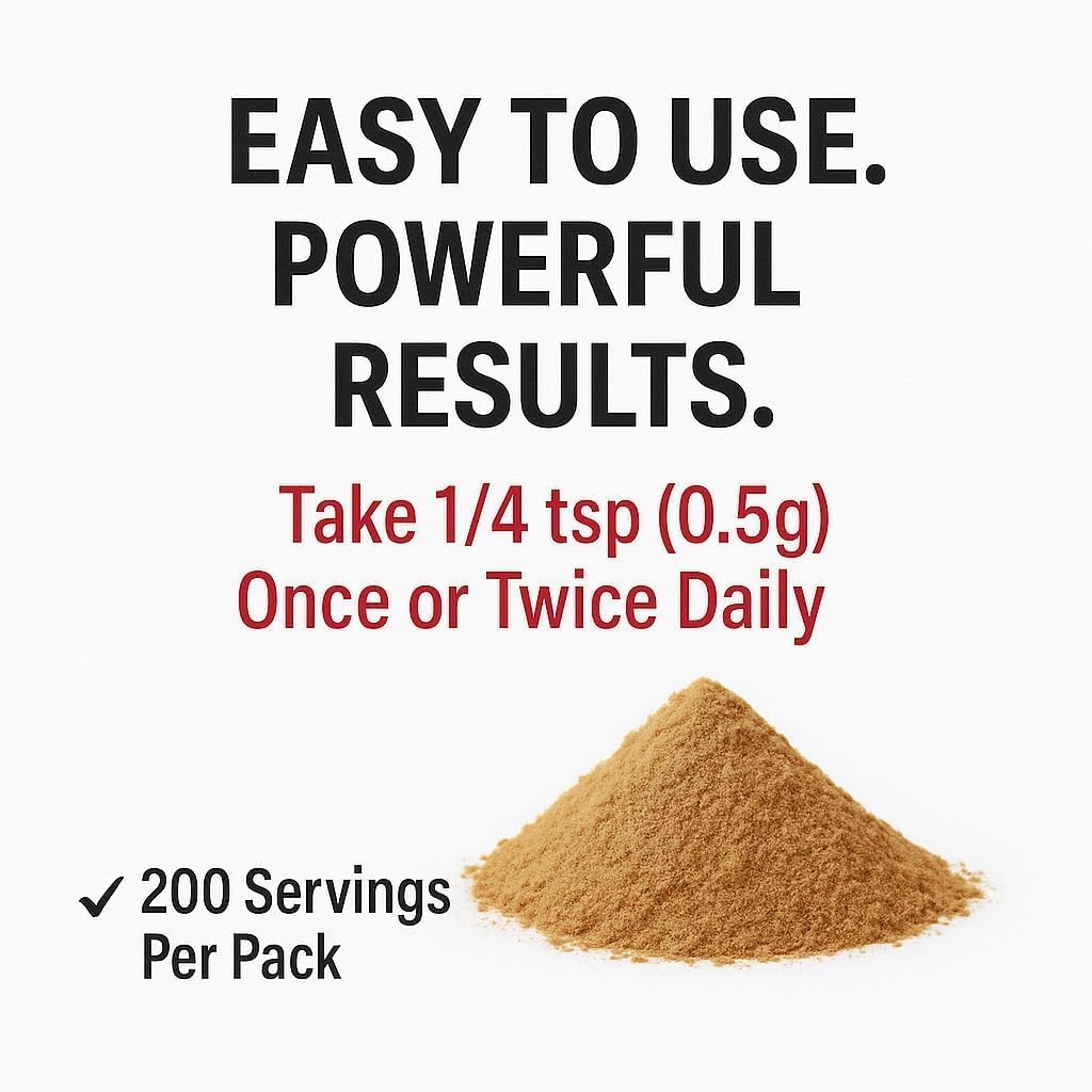 EG PHARMERS ALL IN ONE Slippery Elm Bark Extract Powder 10:1-10000mg | High Strength Inner Bark Fast Absorbing & Rich in Mucilag | 200 Servings | 100% Pure, Vegan | No Filler or Binders Gluten Free | Easy to Mix and Drink
