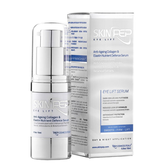 SkinPep® Eye Lift 15 ml - Anti-Ageing Collagen Elastin Nutrient Defense Serum Ultra Retinol Antioxidants - SkinPep Best Choice For Premium Quality Eye Lift