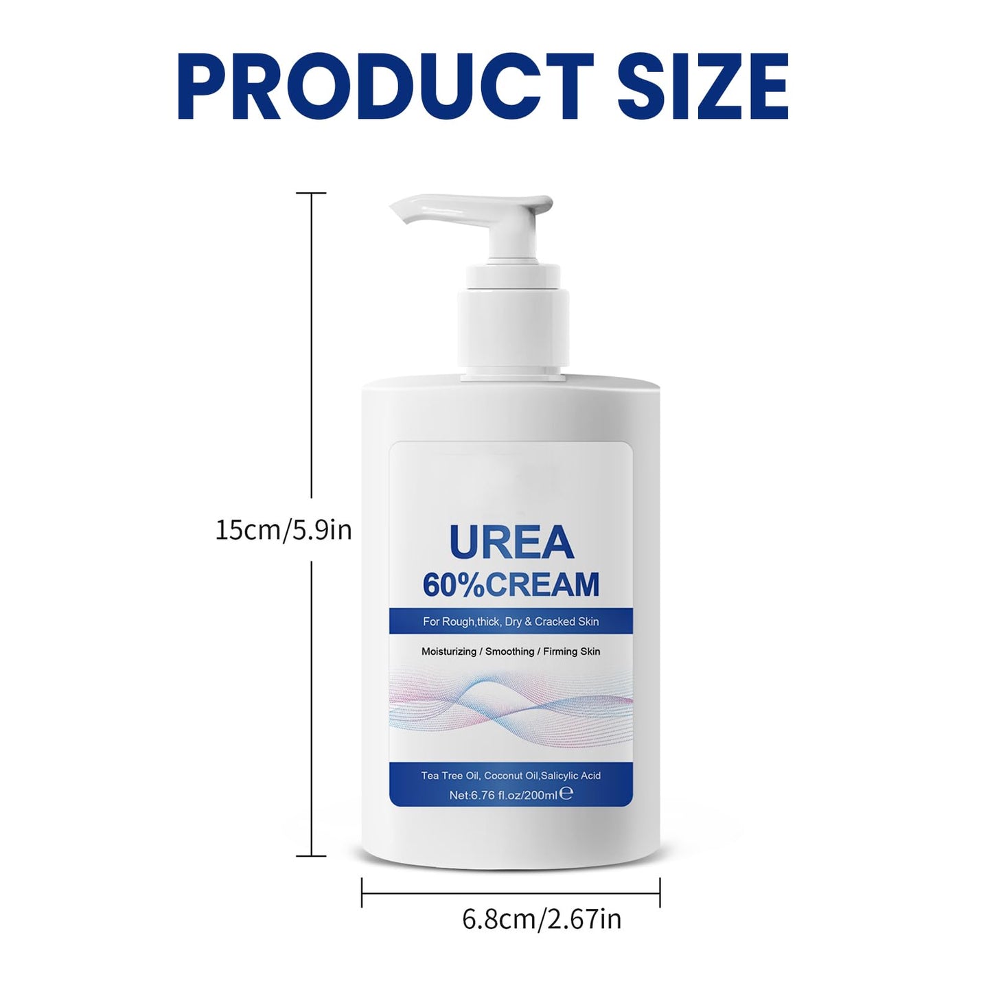 Generic 60% Urea Cream,Cracked Heel Repair Cream For Feet and Hand,Foot Cream for Cracked Heels and For Dry And Hard Skin Dry Skin,Urea Cream 60 Percent for Feet,Maximum Strength for Hand, Foot and Body Care