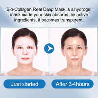 ALLILUYAA Bio Collagen Face Mask Overnight, Bio Collagen Real Deep Mask Overnight, Collagen Overnight Mask, Beauty Bio Collagen Mask, Bio-Collagen Deep Hydrating Overnight Mask(4 Sheets,ONE SIZE)
